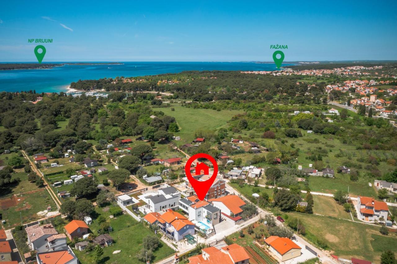 Valla Studio Apartments Fažana Esterno foto